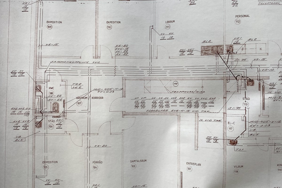 Planritning - Östertullsgatan 20